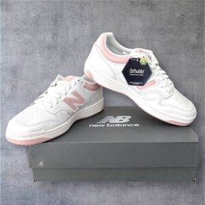 New Balance 480 White Pink Sneakers Women’s 9.5 Men’s 8 Low Top Tennis Shoes